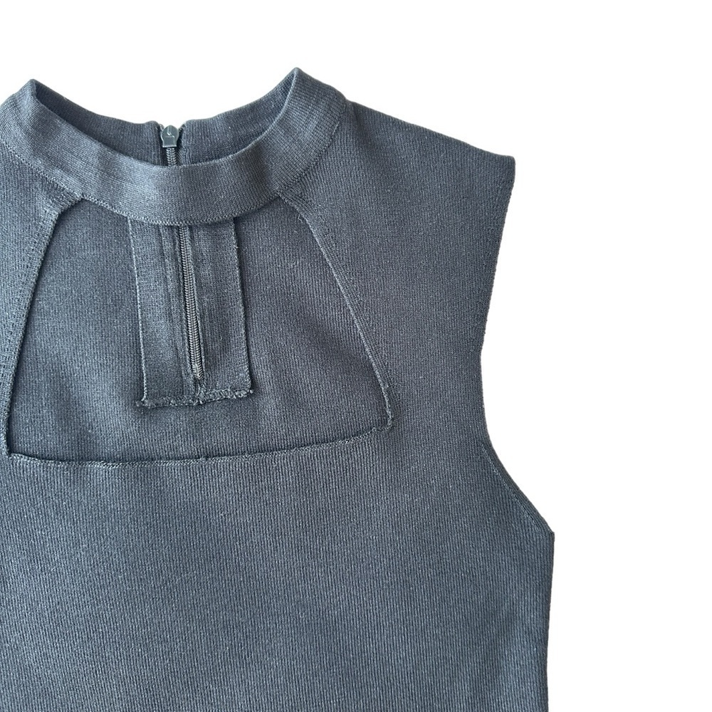 SUZY SHIER BLACK SLEEVELESS SQUARE NECKLINE TOP | SIZE S NWOT - Picture 10 of 16